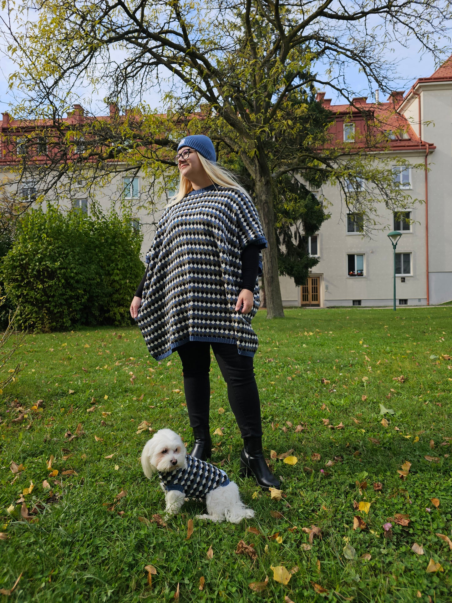 Louie Strickset für Malteser und Besitzer