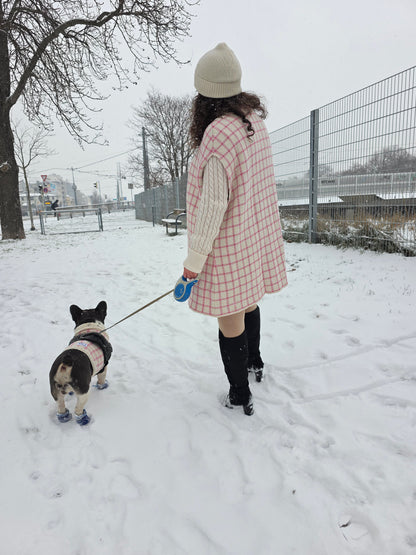 Luna Strickset für Französische Bulldogge und Besitzer